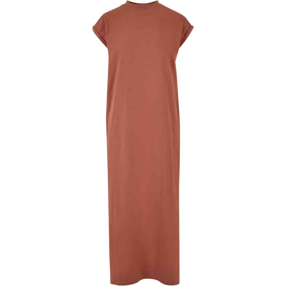 Urban Classics - Long Extended Shoulder Langes Kleid - Orange
